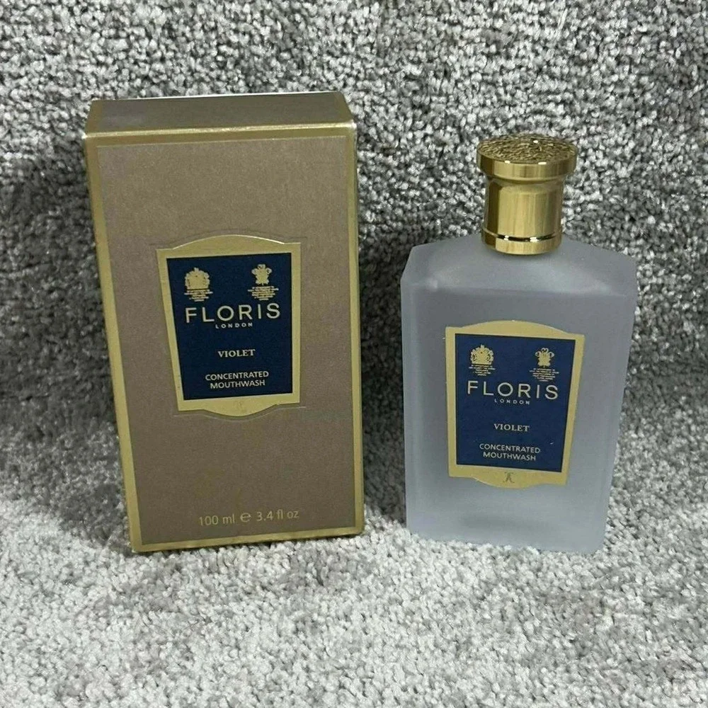 Floris London Concentrated Mouthwash Violet Floral Scented 100ml 3.4oz